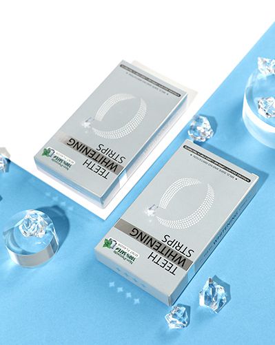 Tiras blanqueadoras de dientes sin peróxido